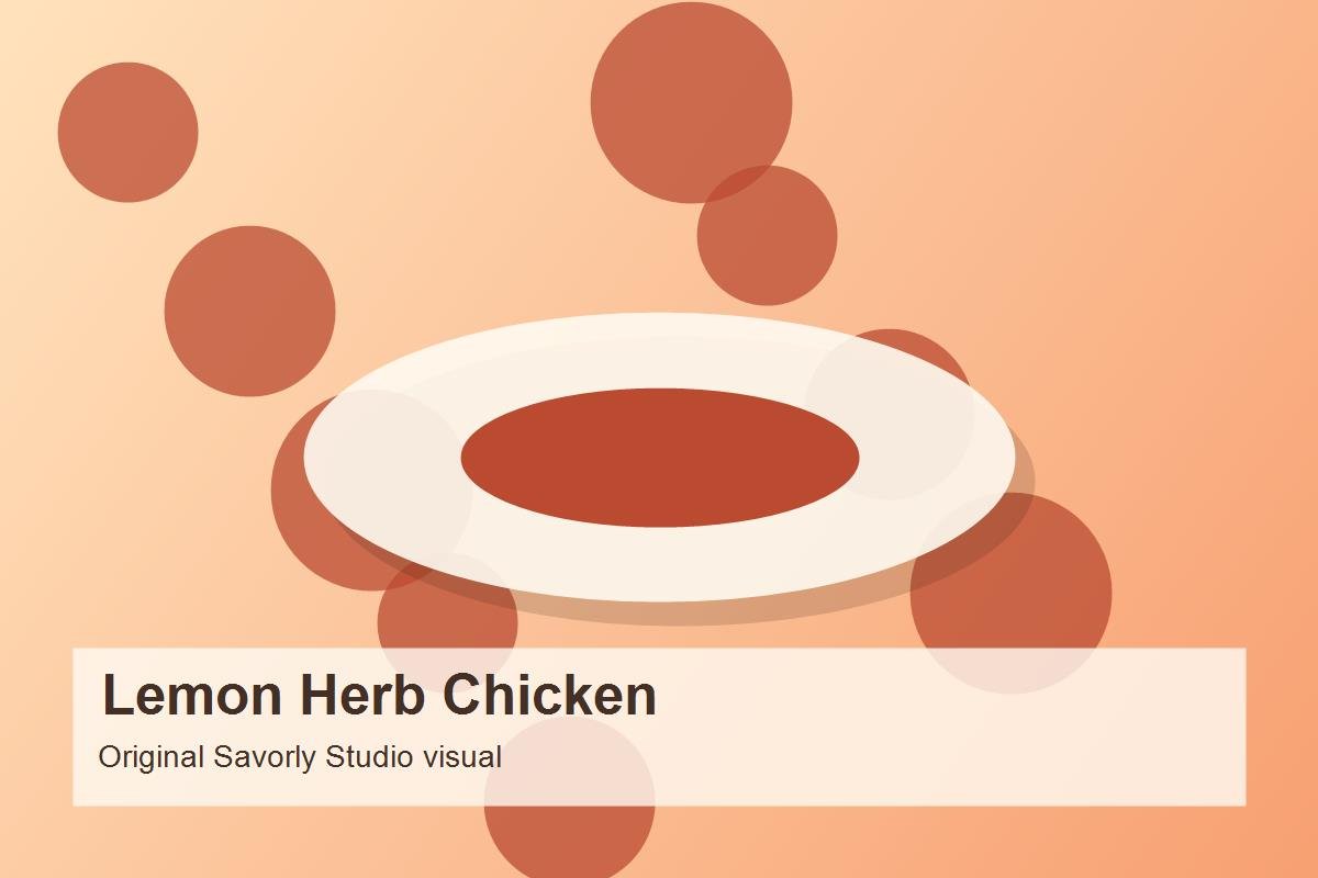 Lemon Herb Sheet Pan Chicken prepared recipe image