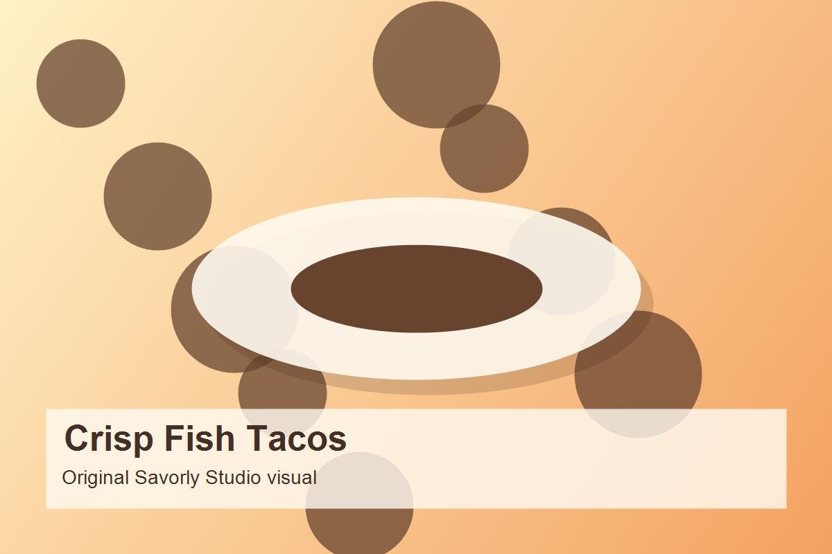 Crisp Fish Tacos With Lime Slaw prepared recipe image