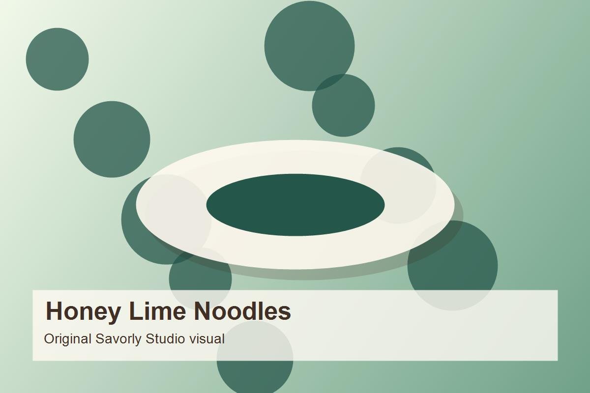 Honey Lime Sesame Noodles prepared recipe image