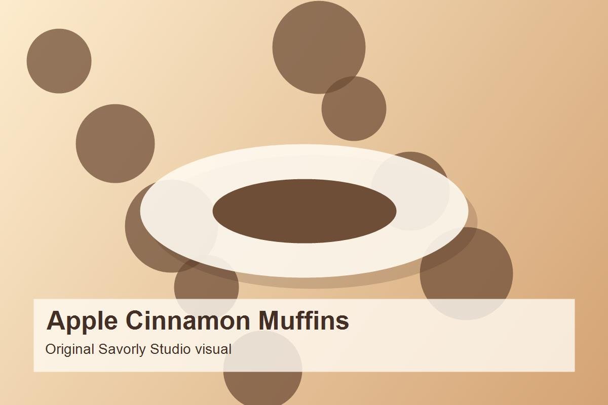 Apple Cinnamon Morning Muffins prepared recipe image